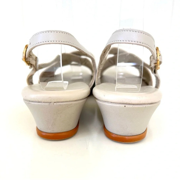 SAS Caress Cross Strap Wedge Sandal in Bone Size 9.5 - Picture 6 of 12